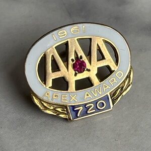 Vintage 1961 AAA Lapel Pin